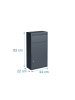 relaxdays Paketbox in Grau - (B)44 x (H)82 x (T)22 cm