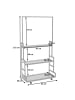 MCW Bambus Standgarderobe Q33, Natur