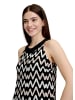 BETTY & CO Neckholder Kleid ohne Arm in Schwarz/Braun