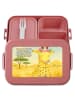 Mr. & Mrs. Panda Lunchbox Giraffe Blumenkranz Design mit Spruch in Rot Pastell