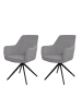 MCW 2er-Set Esszimmerstuhl L79 drehbar mit Auto-Position, Hellgrau