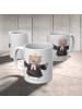 Mr. & Mrs. Panda Teetasse Pfarrerin Herz ohne Spruch in Weiß