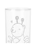 Mr. & Mrs. Panda Wasserglas Krebs Astrologie ohne Spruch in Transparent