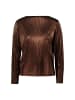 Zero  Plissee-Shirt strukturiert in BrownBrown
