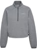 Hummel Halbreißverschluss Sweatshirt Reflektierend Logo Hmltech Damen in GREY MELANGE
