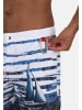 wavebreaker Shorts in blau/weiß