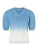 More & More leichter,  trendy V-Neck Pullover in colour shading