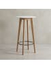 KADIMA DESIGN Stehtisch | Weiß, 60x110x60cm, Skandinavisch, Bar