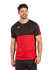 erima Six Wings T-Shirt in rot/schwarz