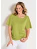 GOLDNER Kurzgröße:  Shirt Sommerliches Halbarm Jersey-Shirt in hellgrün