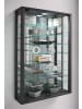 ebuy24 Vitrinenschrank VitrosaMini 10 Schwarz 59 x 18 cm