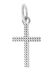 Adeliás Unisex Anhänger – Kreuz Kreuzanhänger aus 925 Silber in silber