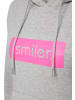 smiler. Kapuzensweatshirt Happy. in grau