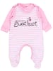 TupTam Baby Unisex Strampler-Set mit Aufdruck Spruch 2-tlg in rosa/weiß
