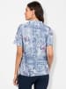 WITT WEIDEN Shirt in ecru-taubenblau-bedruckt