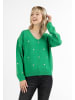 myMo Damen Strickpullover in Grün