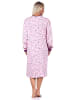 NORMANN Nachthemd Kuschelinterlock - 69625 in rosa