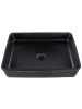 Beliani Waschbecken GELDO in Schwarz - (W) 50 x (H) 13 x (L) 34 cm