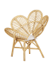 Beliani Sessel FLORENTINE in Braun/Beige - (W) 95 x (H) 107 x (L) 68 cm