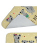 Mr. & Mrs. Panda Badematte Koala Familie zwei mit Spruch in Gelb Pastell