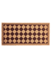 Beliani Fußmatte CARDONA in Beige/Braun - (W) 55 x (L) 120 cm