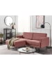 Beliani Ecksofa BREDA in Rosa/Schwarz - (W) 192 x (H) 85 x (L) 155 cm