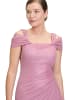 Vera Mont Abendkleid im Glitzer-Look in Rosé/Silver