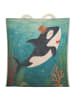 Mr. & Mrs. Panda Tasche Orca Zylinder Design ohne Spruch in Weiß