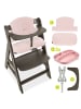 Hauck Hochstuhl Alpha Plus Select Charcoal - im Sparset in grau,rosa