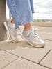 Heine Sneaker in weiß-goldfarben