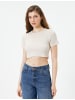 KOTON T-shirt in Beige