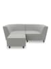 58 aufm Kessel GARTENLOUNGE Set 2 Brandie 206x77x176 mit Outdoorbezug in silber