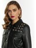faina Damen Lederjacke in Schwarz