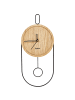 Beliani Wanduhr SIERRE in Braun/Schwarz - (W) 20 x (H) 45 x (L) 3 cm
