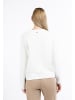 DreiMaster Klassik Strick Pullover in Wollweiss