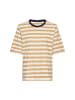 Camel Active T-Shirt mit Streifenmuster in Karamell