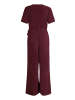 CARTOON Jumpsuit mit Bindegürtel in Dark Aubergine
