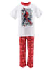 Spiderman 2tlg. Outfit: Schlafanzug Pyjama kurzarm Shirt und Hose in Rot