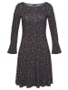 Laura Scott Jerseykleid in schwarz-geblümt