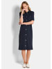 GOLDNER Kurzgröße:  Polokleid in maritimen Look in marine