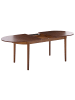 Beliani Ausziehbarer Tisch LARTO in Braun - (W) 90 x (H) 76 x (L) 180 cm