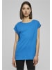 Urban Classics Urban Classics Damen Ladies Extended Shoulder Tee in hawaiianblue