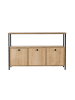 CALICOSY Sideboard SIENNA in Eiche - (W) 120  x (H) 77  x (L) 29,5  cm
