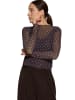 Zero  Halbarm-Shirt mit Muster in Brown/Blue