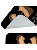 Mr. & Mrs. Panda Badteppich Igel Liebe mit Spruch in Schwarz