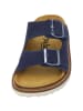 Palado Pantoletten Korfu FR Velours Premium Leather in Blau