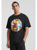 Mister Tee Mister Tee Herren Football's coming Home Europe Tour Oversize Tee in black