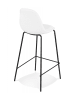 KADIMA DESIGN Mittelhoher Snackhocker Textil Metall | Skandinavisch