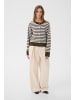 Karen By Simonsen Strickjacke KBNoabelle Regular fit in Chocolate Chip Melange Stripe