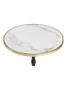 ebuy24 CaféTisch Trine Weiß 60 x 60 cm